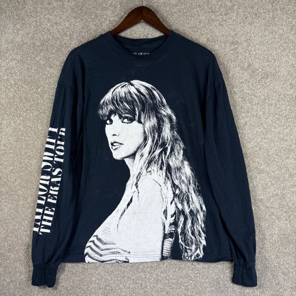 Taylor Swift Tops - Taylor Swift The Eras Tour Black Long Sleeve Graphic T-Shirt Small
